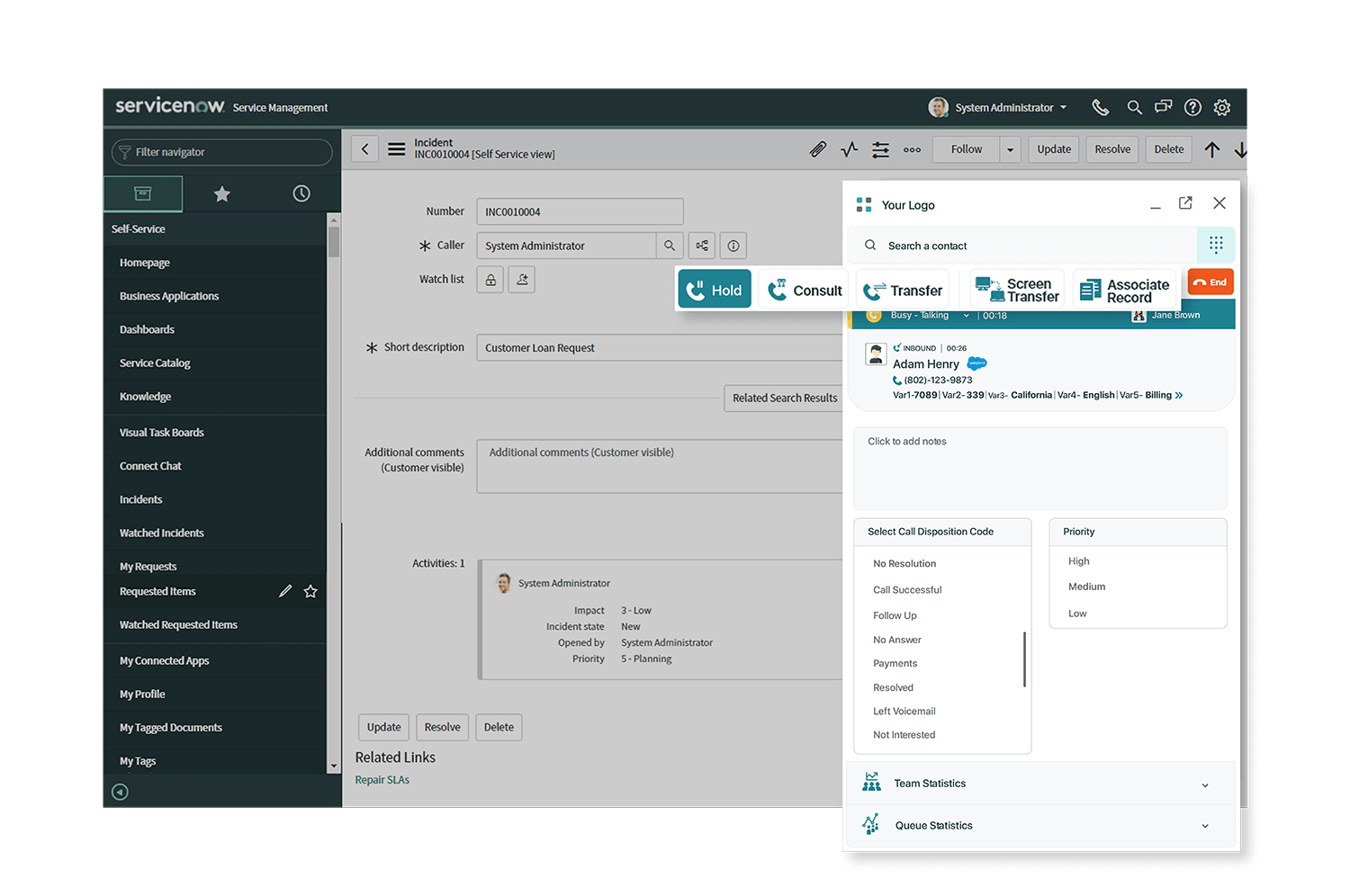 Embedded Call Controls