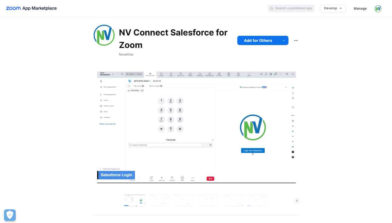 NV Connect Salesforce for Zoom