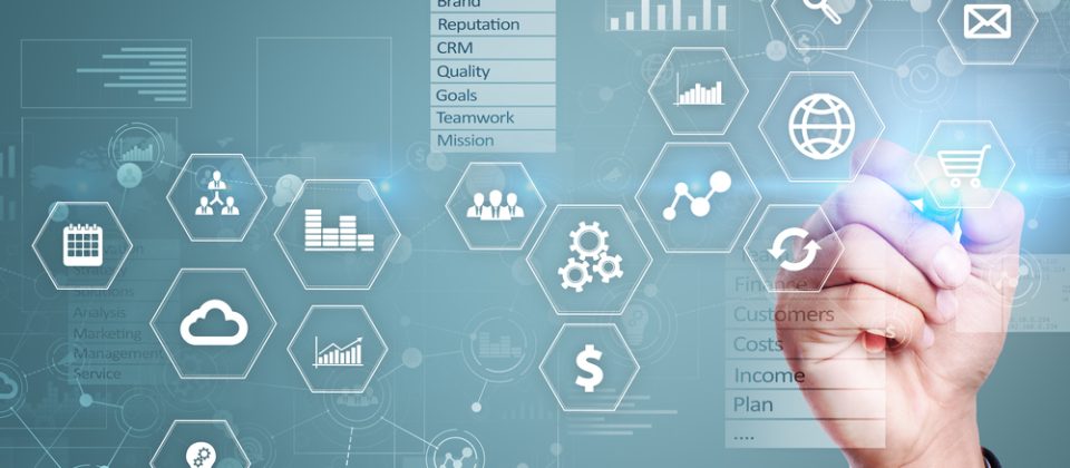 Business,And,Technology,Concept.,Graphs,And,Icons,On,Virtual,Screen Contact Center Integrations
